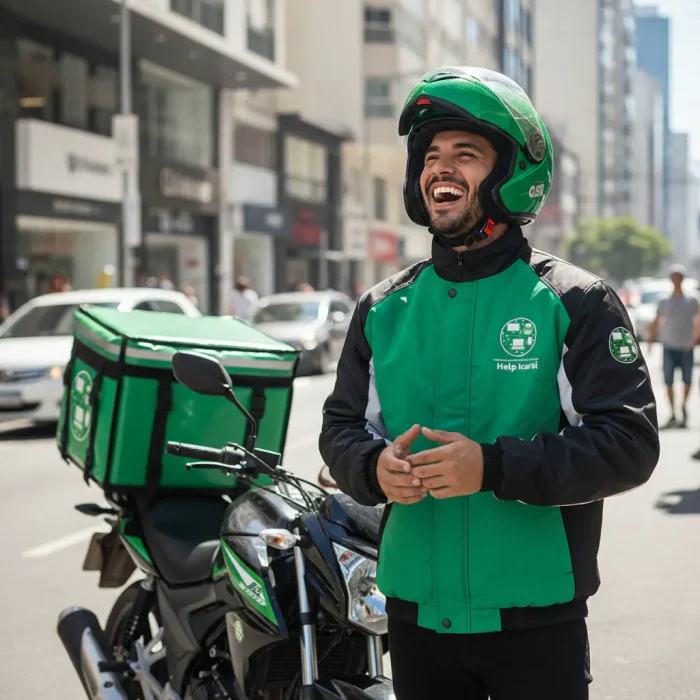 compressed-Q2ZkzwdYFeC54wTU8QJDVfCrAQHRIwbY_gemini-25-flash-image-a-cheerful-delivery-motorcyclist-standing-beside-his-motorcycle-laughing-while-w-0-11.webp
